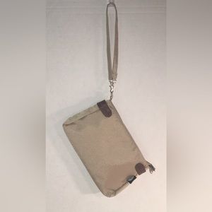 ENGAGE GREEN INC By Leanor Mendoza Designs Beige Wristlet Clutch Shoulder Bag